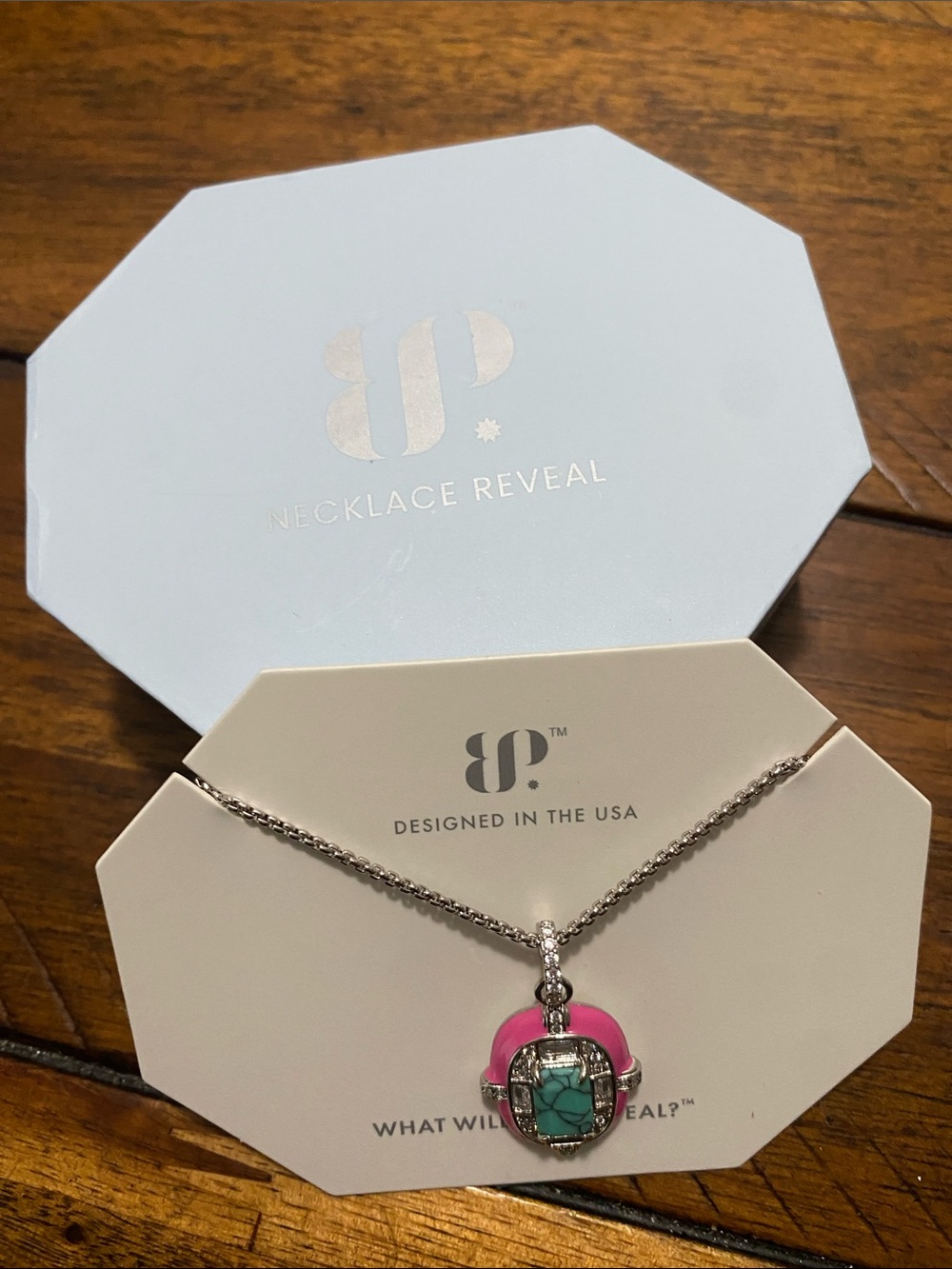 Bomb Party OG Originals Necklace - Turquoise Magnesite - Rhodium Plating
